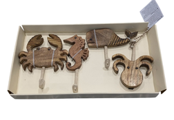 Shop Crane Baby Wooden Wall Hooks Set, Sea Life at GoodBuy Gear