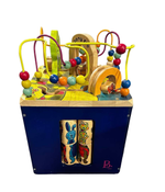 used B. toys Zany Zoo Wooden Activity Cube