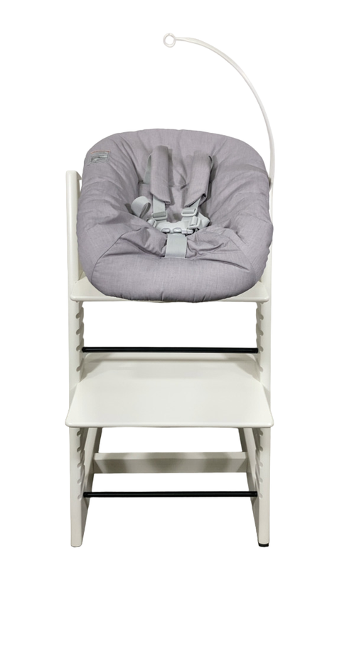Shop Stokke Tripp Trapp High Chair and Newborn Set Bundle, White at GoodBuy Gear
