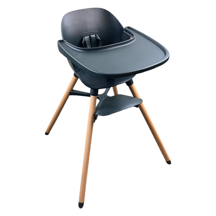 Shop Lalo The Chair, Licorice, Natural Wood at GoodBuy Gear