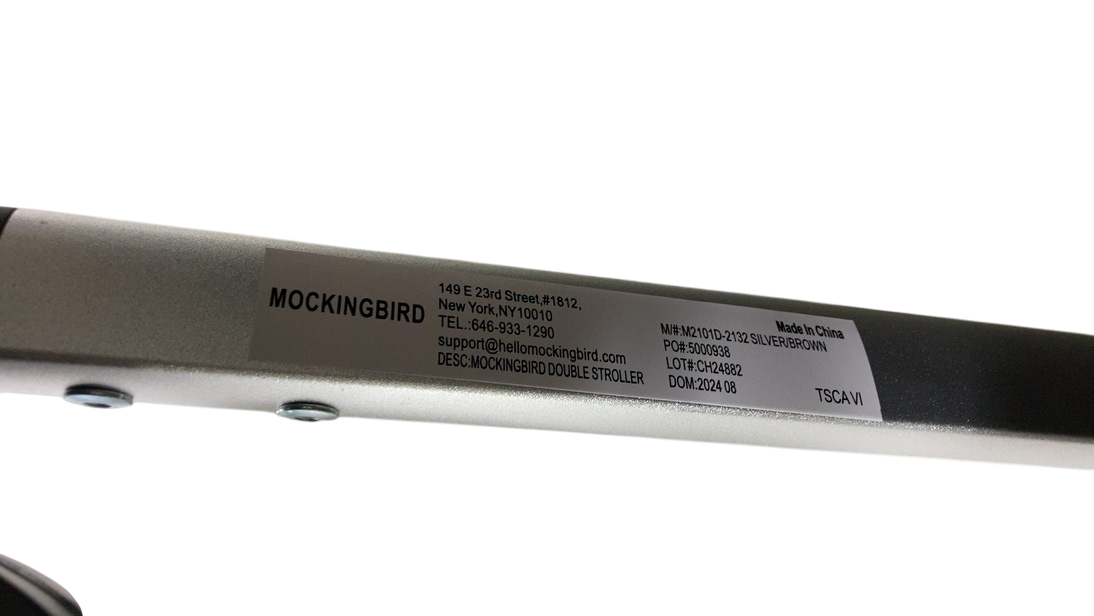 Shop Mockingbird Single to Double 2.0 Stroller, Sky, Watercolor Drops, Silver With Penny Leather, 2024 at GoodBuy Gear