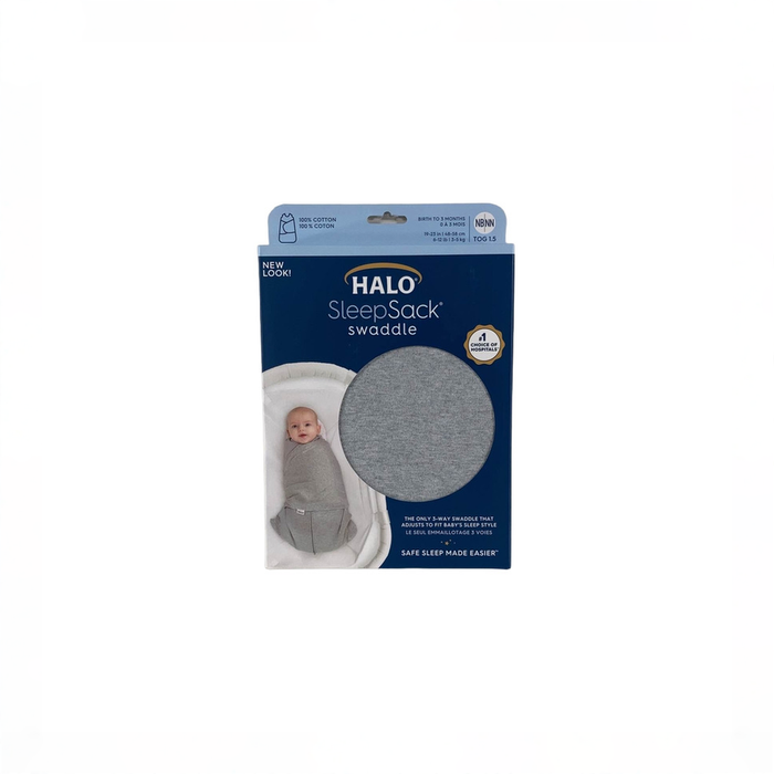 Shop Halo SleepSack Swaddle, Heather Gray, Newborn at GoodBuy Gear
