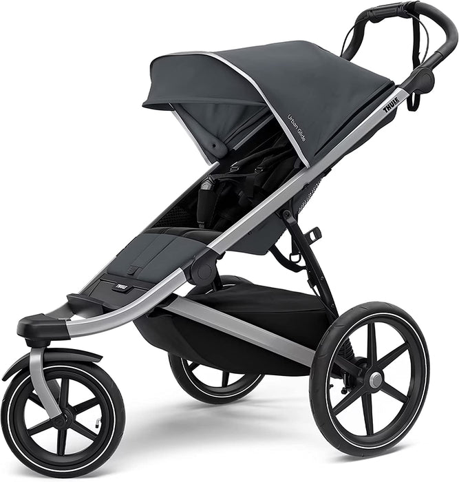 used Thule Urban Glide 2 Jogging Stroller Single, Aluminum, Dark Shadow, 2021