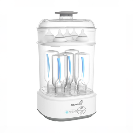 Shop Grownsy Bottle Sterilizer and Dryer, White/Grey at GoodBuy Gear