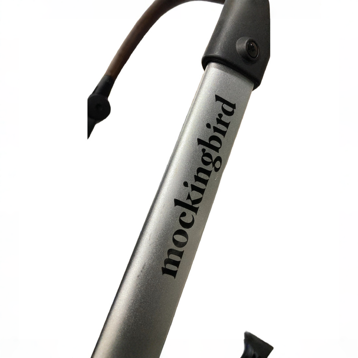 Shop DRAFT - Mockingbird Single to Double 2.0 Stroller, 2025, Grey, Night Stars, Silver With Penny Leather at GoodBuy Gear