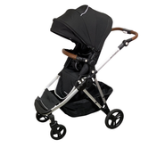 Shop Mockingbird Single to Double 2.0 Stroller, 2024, Black, Silver With Penny Leather, Windowpane at GoodBuy Gear