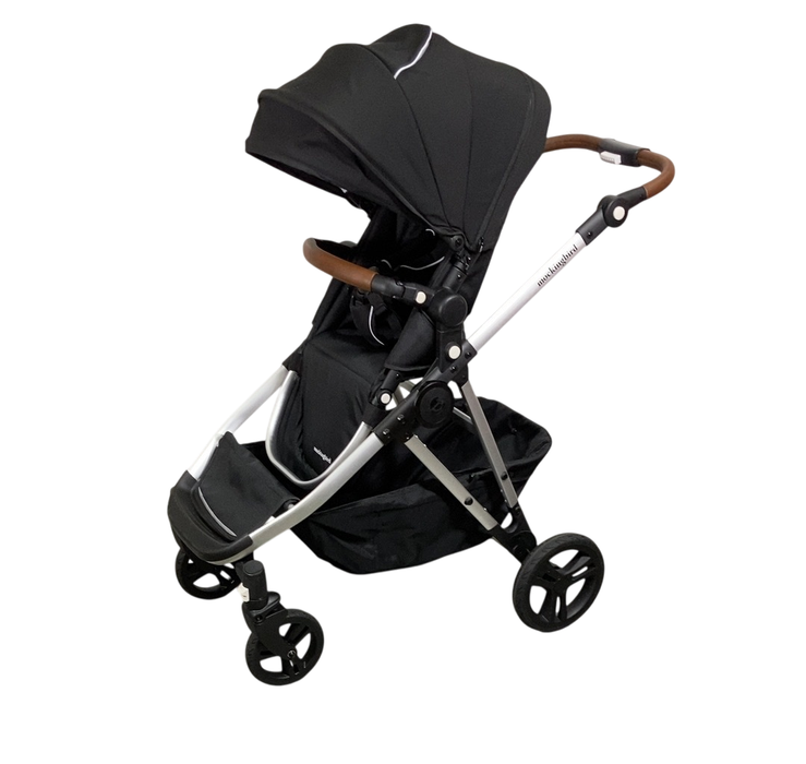 Shop Mockingbird Single to Double 2.0 Stroller, 2024, Black, Silver With Penny Leather, Windowpane at GoodBuy Gear
