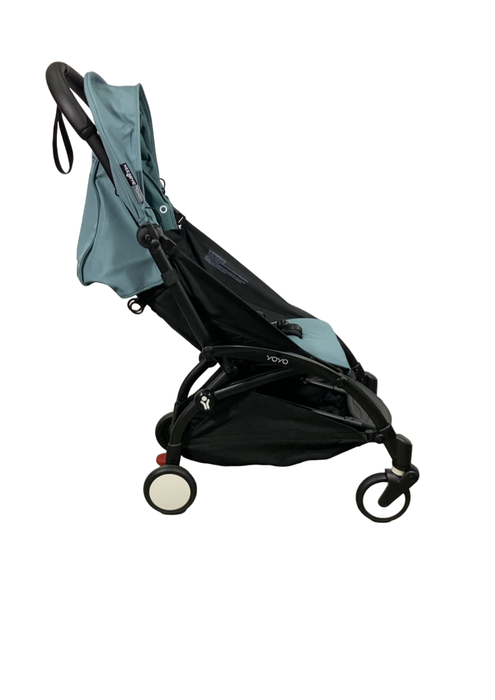 Shop Babyzen YOYO2 Complete Stroller, 2023, Black with Aqua at GoodBuy Gear