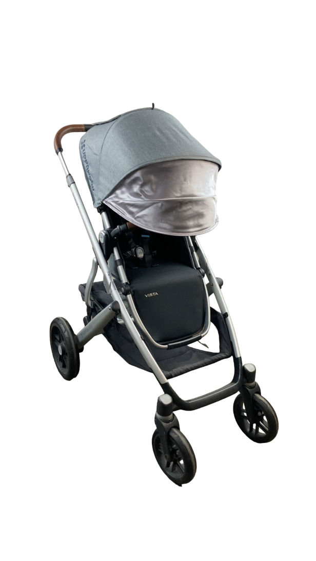 uppababy vista v2 stroller in gregory blue melange UPPAbaby VISTA Stroller, 2019, Gregory (Blue Melange)