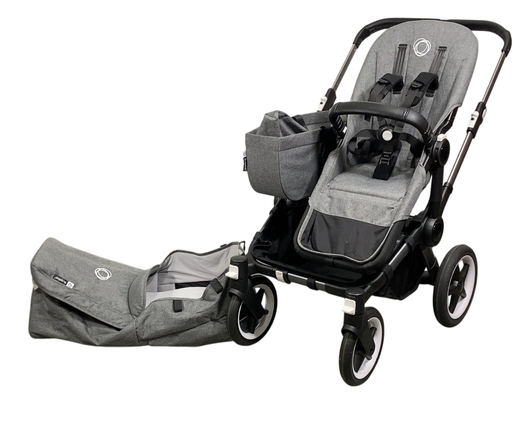 Bugaboo Donkey 5 Mono Stroller, 2024, Graphite, Grey Melange, without
