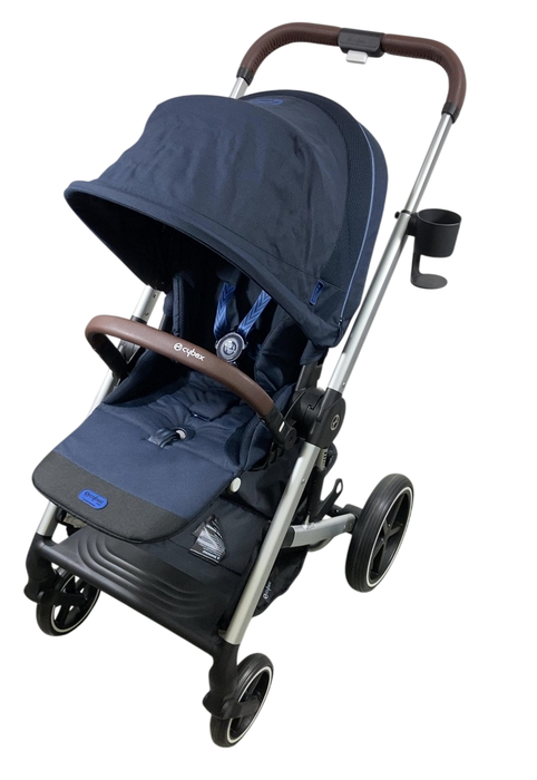 Shop Cybex Balios S Lux Stroller, 2023, Ocean Blue, Silver at GoodBuy Gear