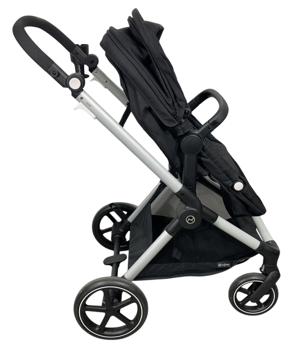 Shop Cybex Eos Stroller, 2024, Moon Black, Silver at GoodBuy Gear