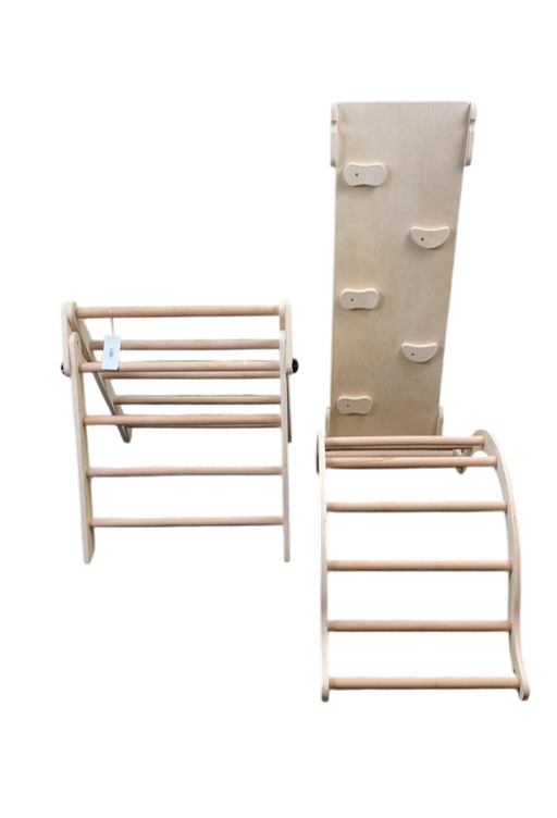 Shop Wooden Climbing Set, Natural at GoodBuy Gear
