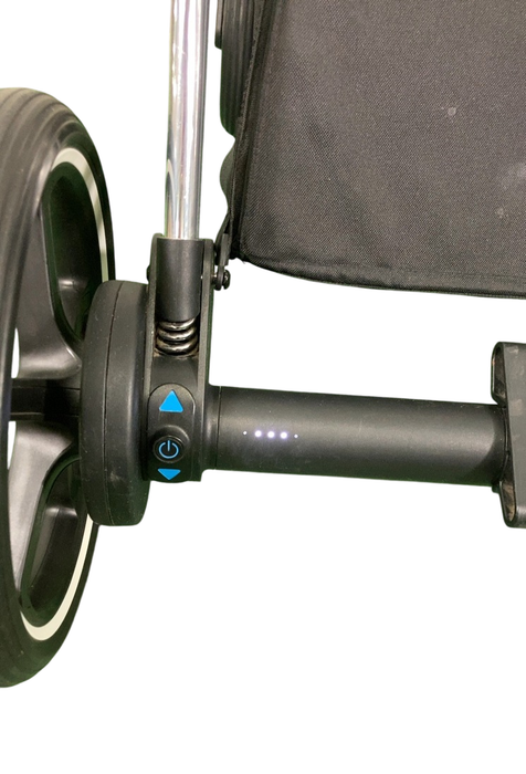 Shop Cybex E-PRIAM Stroller Frame Only, Chrome With Black Details, with Battery at GoodBuy Gear