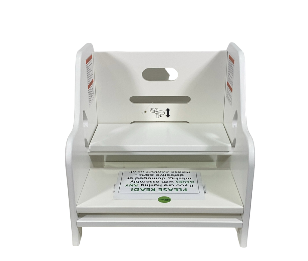 Little Partners Toddler Step Up Stool, Soft White