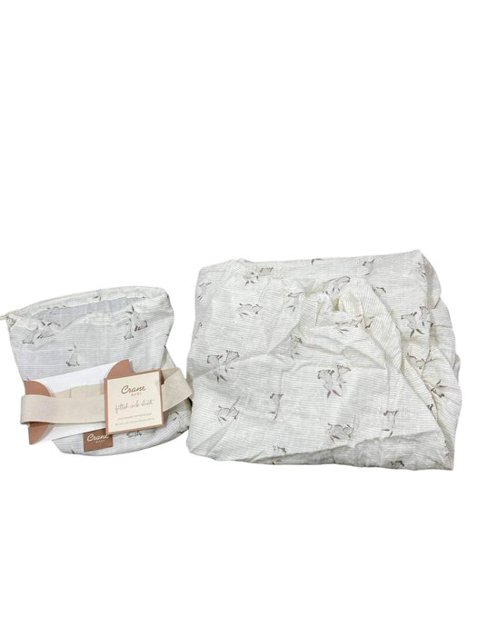 Shop Crane Baby Crib Fitted Sheet, Bunny at GoodBuy Gear
