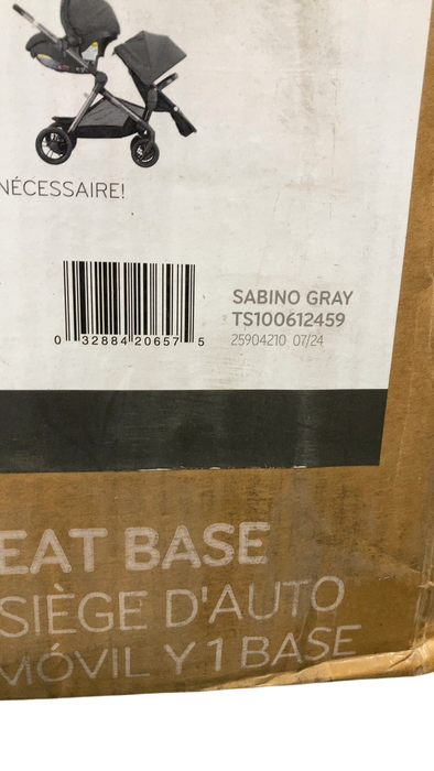 Shop Evenflo Pivot Xpand Travel System with LiteMax Infant Car Seat, 2024, Sabino Gray at GoodBuy Gear