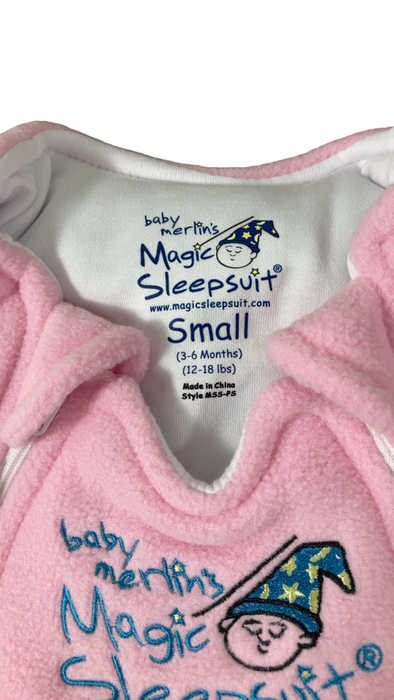 Shop Baby Merlin's Magic Sleepsuit, Fleece, Pink, Small 3-6 Months at GoodBuy Gear