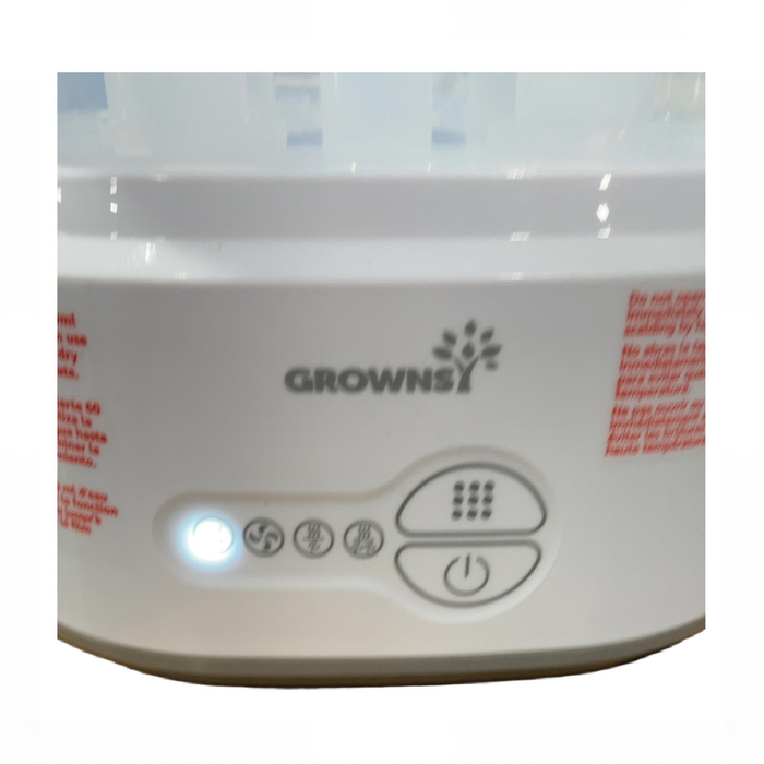Shop Grownsy Bottle Sterilizer and Dryer, White/Grey at GoodBuy Gear