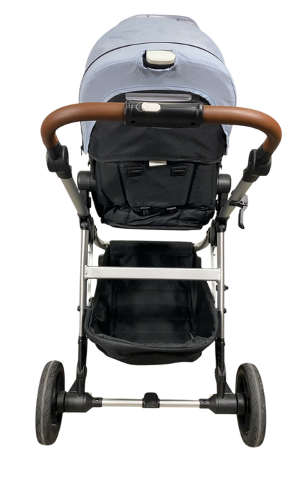 Shop Mockingbird Single to Double 2.0 Stroller, 2024, Silver With Penny Leather, Sky, Watercolor Drops at GoodBuy Gear