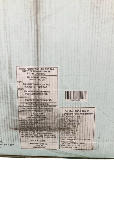 Shop Mockingbird 2nd Seat Kit 2.0, Sea, Windowpane, Silver With Black Leather at GoodBuy Gear