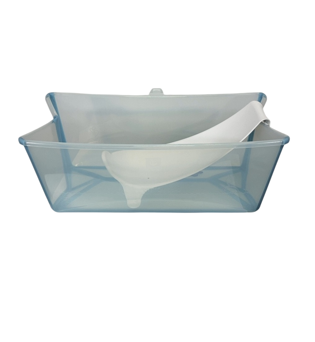 Shop Stokke Flexi Bath Bundle Pack, Regular, Transparent Ocean Blue at GoodBuy Gear
