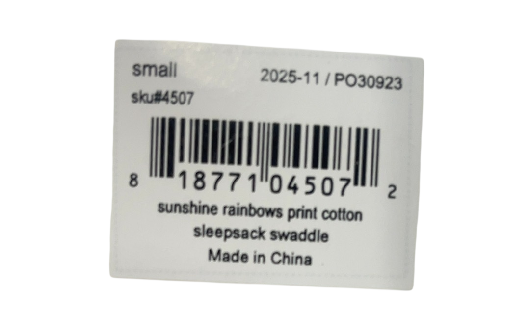 Shop Halo SleepSack Swaddle, Small, Sunshine Rainbows at GoodBuy Gear