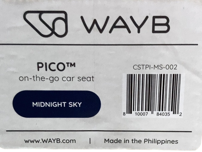 Shop WAYB Pico Portable Car Seat, 2024, Midnight Sky at GoodBuy Gear