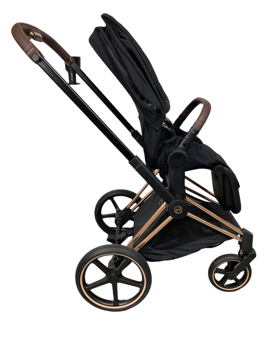 Shop Cybex PRIAM Stroller, 2023, Deep Black, Rosegold at GoodBuy Gear