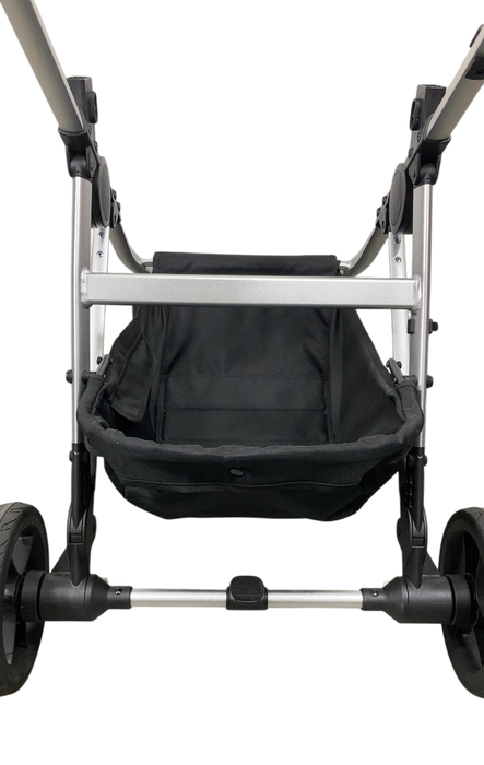 Shop Mockingbird 2.0 Single to Double Stroller Frame, 2024, Silver With Penny Leather at GoodBuy Gear