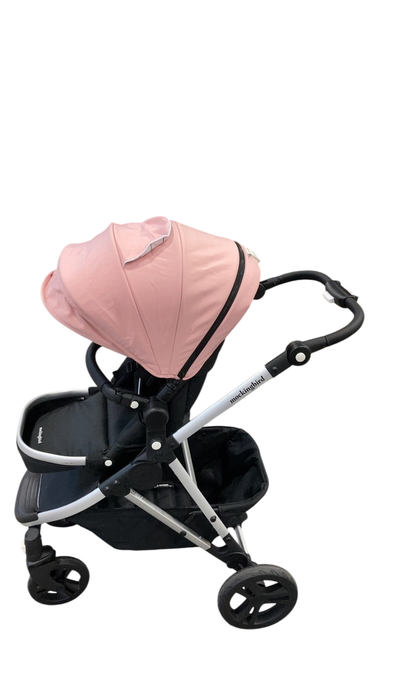 Shop Mockingbird Single 2.0 Stroller, Bloom, Windowpane, Silver With Black Leather, 2025 at GoodBuy Gear