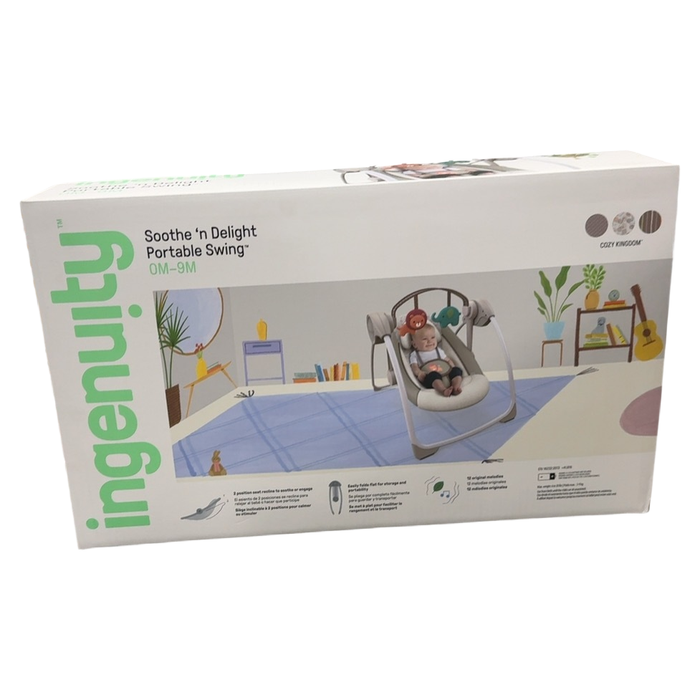 Shop Ingenuity Soothe N Delight Portable Swing, Cozy Kingdom at GoodBuy Gear