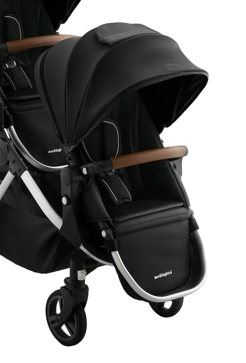 Shop Mockingbird 2nd Seat Kit 3.0, Silver with Penny Leather, Solid Black at GoodBuy Gear