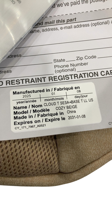 Shop Cybex Cloud T SensorSafe Infant Car Seat With Base, 2025, Cozy Beige at GoodBuy Gear