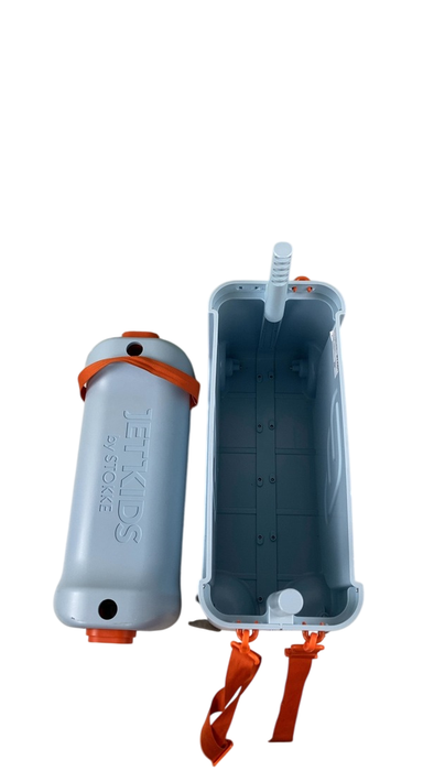 Shop Stokke JetKids BedBox + Crew Backpack Travel Bundle, Blue Sky at GoodBuy Gear