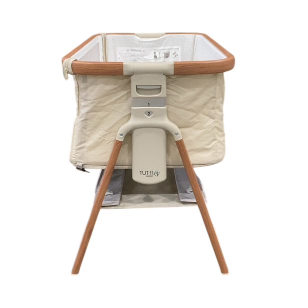 Shop Tutti Bambini CoZee 2-in-1 Baby Bassinet & Bedside Sleeper , Scandinavian Walnut & Ecru at GoodBuy Gear