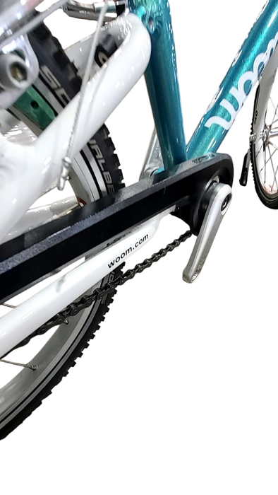 Shop Woom GO 3 Bike "16, Base Model, Metallic turquoise at GoodBuy Gear