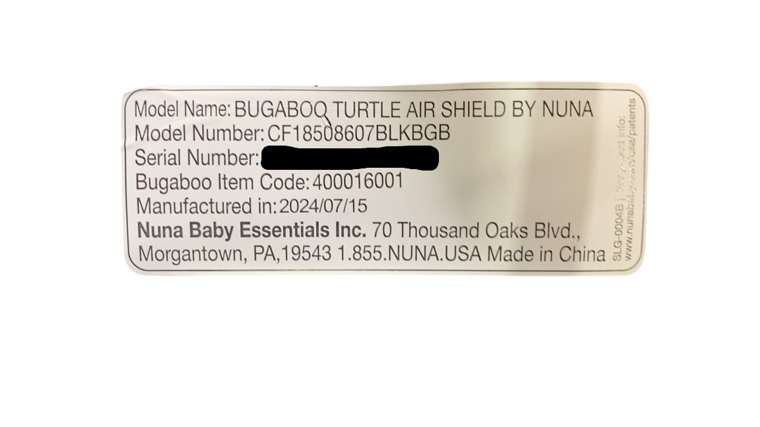 Shop Bugaboo Turtle Air Shield by Nuna Car Seat, 2024, Black at GoodBuy Gear