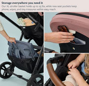 Shop Mockingbird Single to Double 3.0 Stroller, 2026, Black Windowpane, Charcoal with Penny Leather at GoodBuy Gear