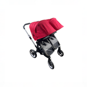 Shop Bugaboo Donkey 3 Duo Stroller, Aluminium, Grey Melange, red, unknown at GoodBuy Gear