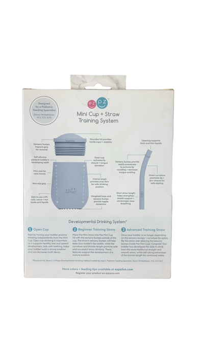 Shop ezpz Mini Cup and Straw, Pewter at GoodBuy Gear