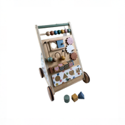 Shop Tiny Land Natural Wooden Baby Walker, Morandi at GoodBuy Gear