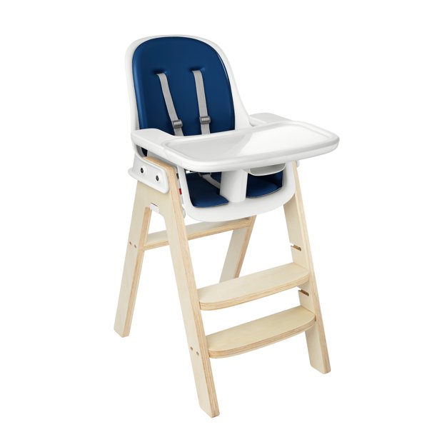 used OXO Tot Sprout High Chair, Navy/Birch