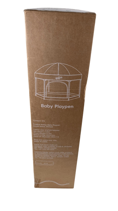 Shop Pamo Babe Premium Indoor and Outdoor Portable Baby Playpen, Blue at GoodBuy Gear