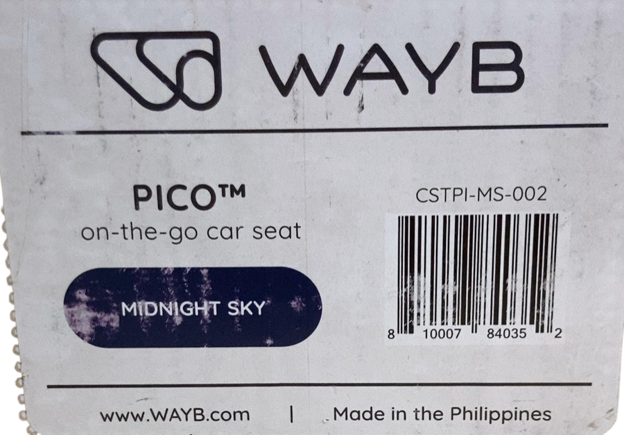 Shop WAYB Pico Portable Car Seat, 2023, Midnight Sky at GoodBuy Gear