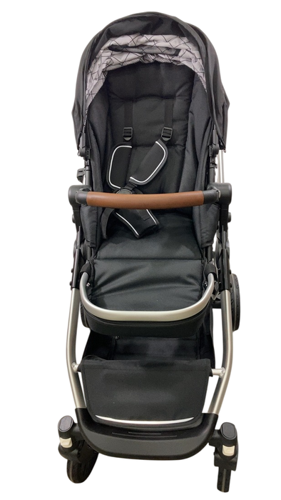 Shop Mockingbird Single to Double 2.0 Stroller, 2025, Black, Silver With Penny Leather, Windowpane at GoodBuy Gear