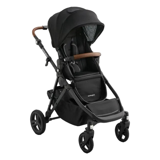 Shop Mockingbird Single to Double 3.0 Stroller, 2025, Black Windowpane, Charcoal with Penny Leather at GoodBuy Gear