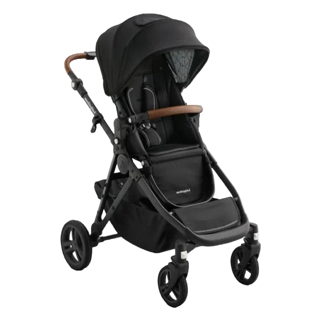 Shop Mockingbird Single to Double 3.0 Stroller, 2025, Black Windowpane, Charcoal with Penny Leather at GoodBuy Gear