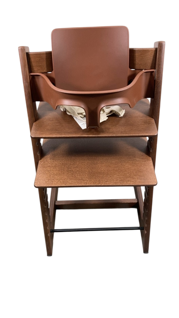 Stokke Tripp Trapp High Chair With Baby Set, 2, Oak Warm Brown Stokke Tripp Trapp High Chair With Baby Set, 2, Oak Warm Brown