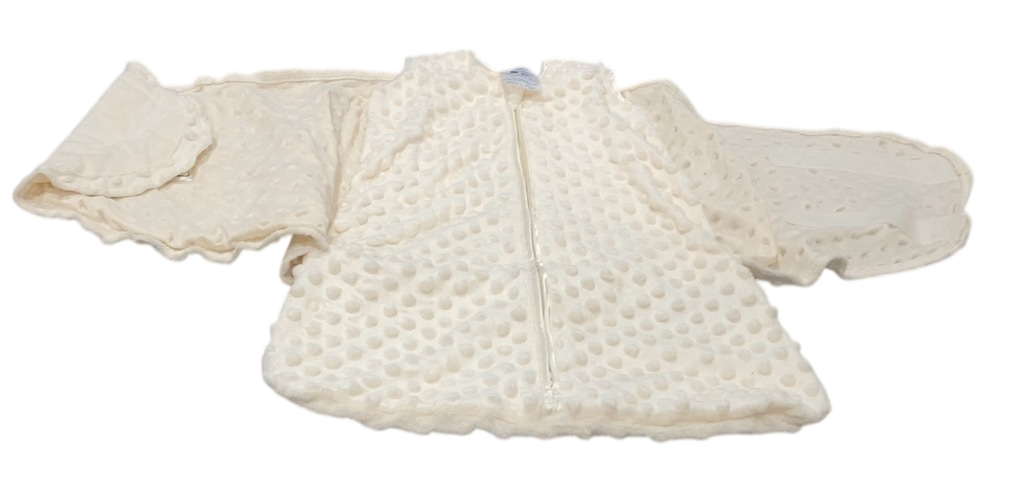 Shop Halo Sleepsack Swaddle Plushy Dot Velboa, Cream, Newborn at GoodBuy Gear